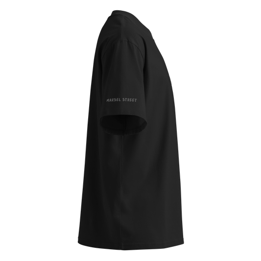 Monochrome Lantern Mock-Neck T-Shirt