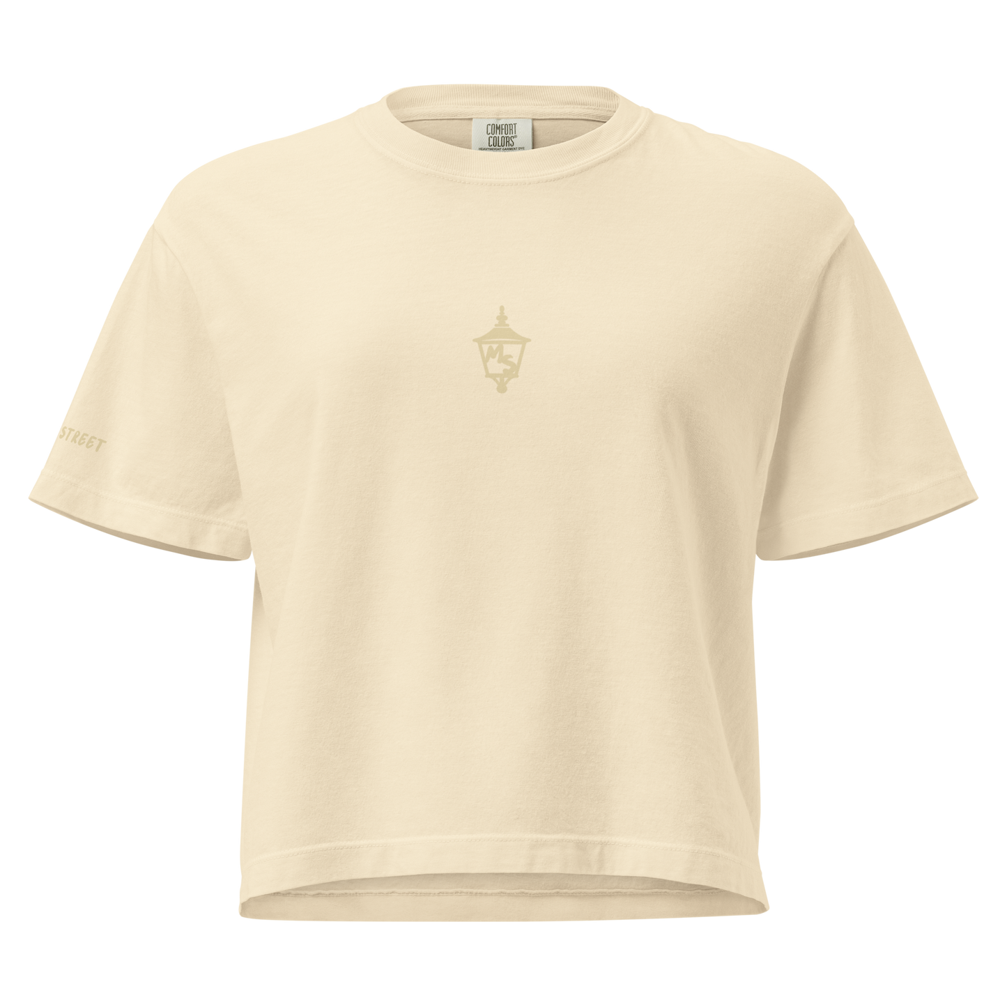 Monochrome Lantern Crop Boxy Tee