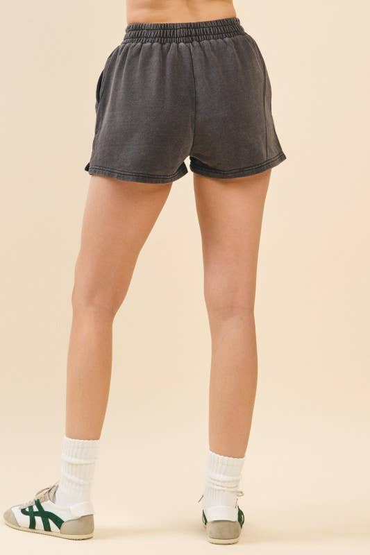 Washed Denim Lounge Shorts