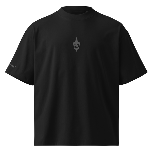 Monochrome Lantern Mock-Neck T-Shirt