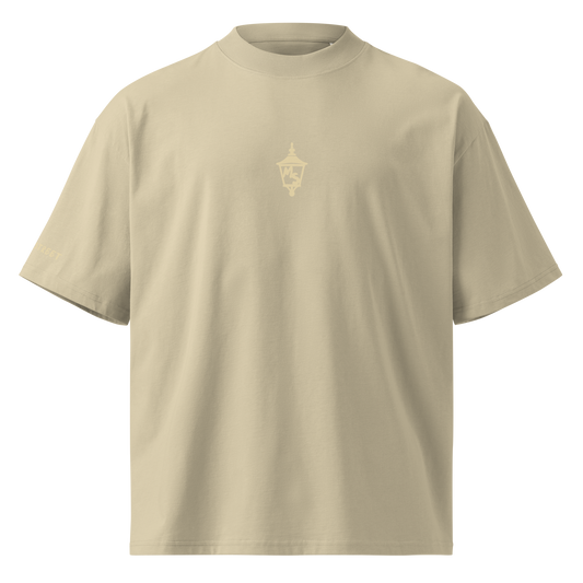 Monochrome Lantern Mock-Neck T-Shirt