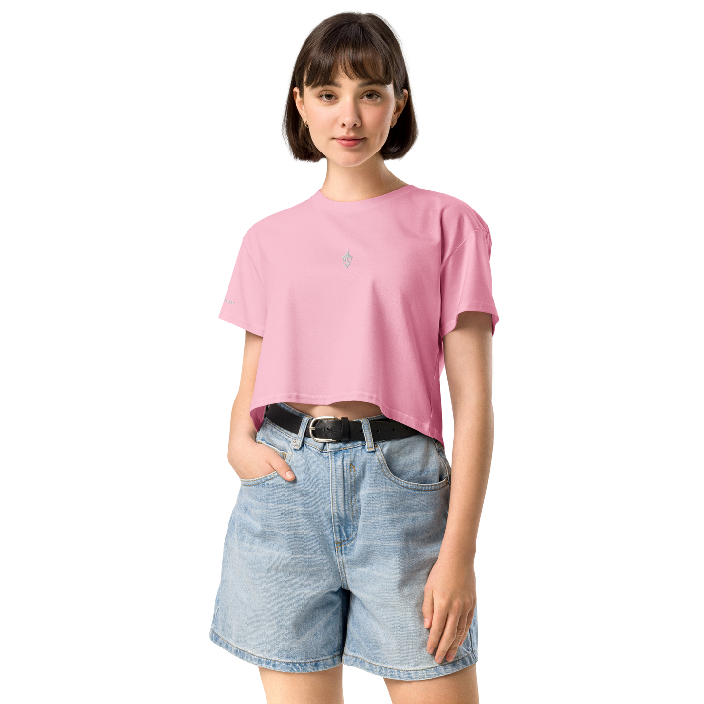 Classic Embroidered Lantern Crop Tee