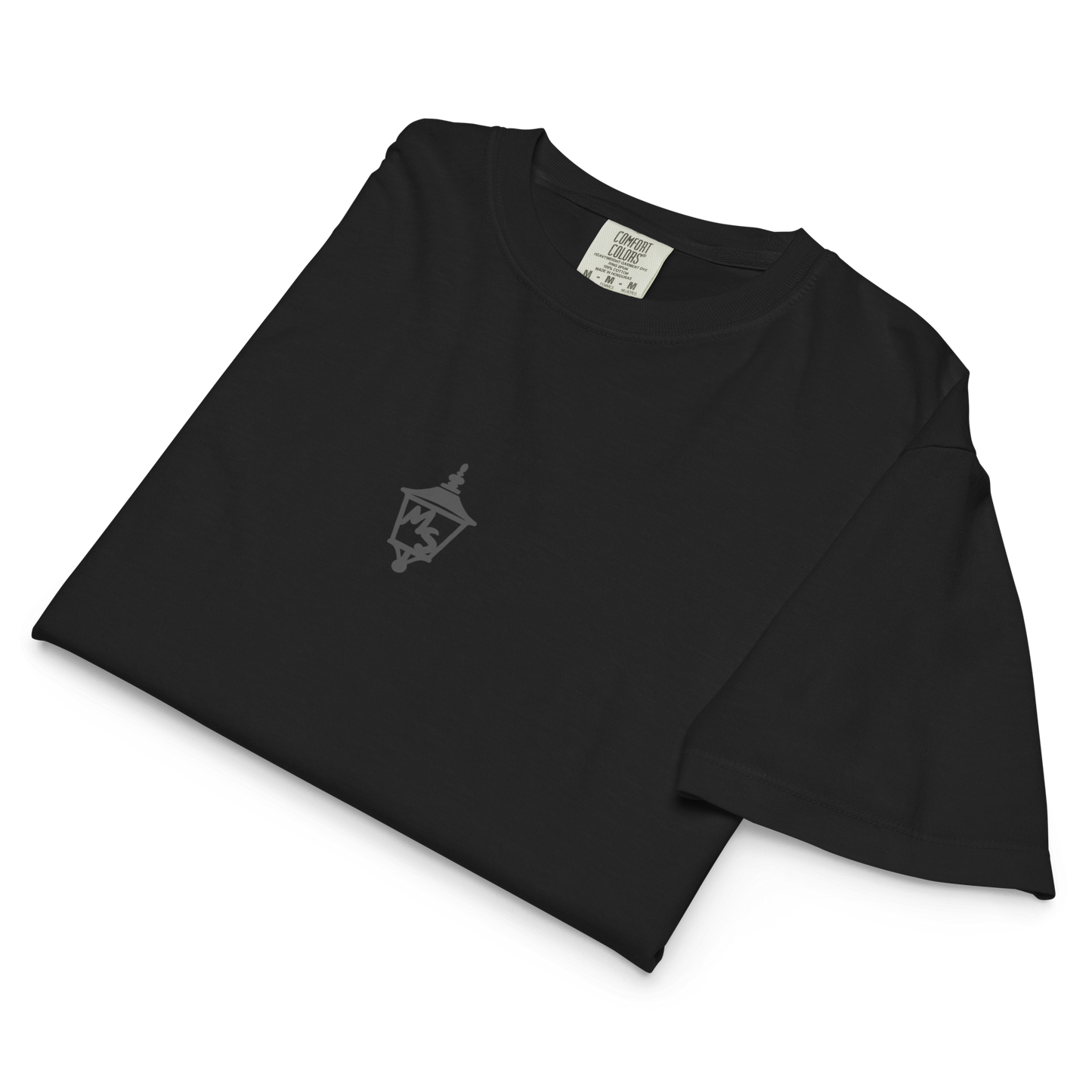 Monochrome Lantern Crop Boxy Tee